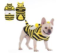 KOOLTAIL Dog Costume, Bee Mane Dog Outfits Fleece Sweater Hoodie Clothes,Pet Funny Cosplay Dress up Cold Weather Coats with Leash Hole,Halloween Party Costume for Small Medium Large Dogs Cats