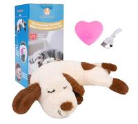 KOOLTAIL Dog Heartbeat Stuffed Toy for Anxiety Relief, Duck Plush Snuggle Toy for Puppy Calming Behavioral Training Sleep Aid Comfort Toy for Small Medium Dog Pals Toys Pet Companion Pillow