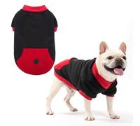 KOOLTAIL Dog Hoodie with Leash Hole,Cozy Fleece Turtleneck Winter Fall Warm Dog Clothes Sweater Sweatshirtfor Small to Medium Soft Winter Hoodie with Pocket for Easy Potty Break Access