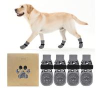 KOOLTAIL Dog Socks for Hot/Cold Pavement to Prevent Licking Paws,Dog Boots&Paw Protector for Hardwood Floors Anti Slip,Traction Control No Twist Grip Booties for Small Medium Large Senior Dogs S