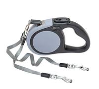 KOOLTAIL Dual Retractable Dog Lead - Heavy Duty Double Headed 5 m / 16 ft Extendable Dog Leash for Small Medium Dogs Walking Training, Walk 2 Dogs up to 110 lbs