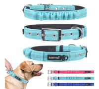 KOOLTAIL Tactical Dog Collar-Heavy Duty Dog Collar with Handle for Training, Soft Padded Thick Wide Reflective Dog Collar with Adjustable Metal Belt Buckle for Medium to Extra Large Dogs Green M