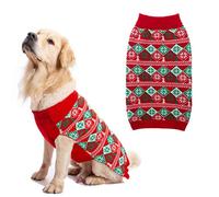 KOOLTAIL Turtleneck Dog Christmas Jumper for Small Medium Large Dogs, Soft &Warm Sweater Coat, Comfortable Dog Knitted Winter Clothes Outfit for Boys Girls