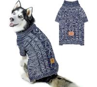 KOOLTAIL Turtleneck Dog Jumper for Small Medium Large Dogs, Soft &Warm autumn winter Pullover Sweater Coat, Comfortable Dog Knitted Winter Clothes Outfit for Boys Girls