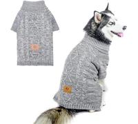 KOOLTAIL Turtleneck Dog Jumper for Small Medium Large Dogs, Soft &Warm autumn winter Pullover Sweater Coat, Comfortable Dog Knitted Winter Clothes Outfit for Boys Girls