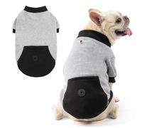 KOOLTAIL Turtleneck Small Dog Jumper for Small Medium size Dogs Boy Girl, Soft &Warm pet Fleece Hoodie Outfits with Pocket and Lead Hole,Comfortable Knitted Winter Clothes to Easy Access Dog Poop Bag
