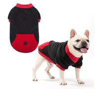 KOOLTAIL Turtleneck Small Dog Jumper for Small Medium size Dogs Boy Girl, Soft &Warm pet Fleece Hoodie Outfits with Pocket and Lead Hole,Comfortable Knitted Winter Clothes to Easy Access Dog Poop Bag