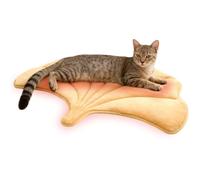 KOOLTAIL Upgrade Self Warming Cat Bed for Winter, Reversible Extra Cozy Pet Sleeping Blanket Pad for All Season, Thicken Self Heating Puppy Mats with Thermal Foil for Crate, Floor, Outdoor, Gingko
