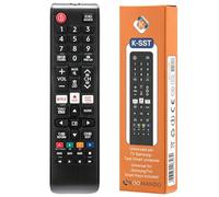 Koomando Universal Remote Control for Samsung TV and Smart TV LCD LED QLED UHD 4K 8K Curved HDR Compatible with AA59 BN59 Series, Ready to Use Without Programming, Netflix Prime Video Hotkeys