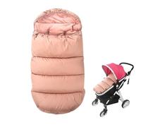 Koomuao JUMUAO Warm Baby Foot Muff for Pram and Buggy - Winter Hooded With Drawstring, Zip Closure, Washable - Suitable for All Pushchairs, Pink, Universal