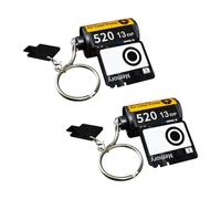 Koonafy 2Pcs Sublimation Memory Film Roll Keychain with Photo Reel Album custom personal camera roll keyring for Personalized Movie Theatre Wedding Birthday Gifts Decor (2Pcs)