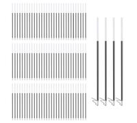 Koonafy 5pcs Pen Shape Resin Molds, Ballpoint Silicone Molds, Magic Pen Epoxy Molds, Irregular Casting Moulds for DIY Ballpoint Pen, Craft and Art, Teacher Student School Present. (Black)