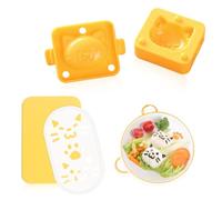 Koonafy Cat Rice Ball Mold, Cute Cartoon Sushi Making Kit, Kitten Sushi Mold, Onigiri Rice Ball Maker Sushi Mold Kit for Lunch Bento Box Accessories, Picnic Sushi DIY, Kitchen Cooking
