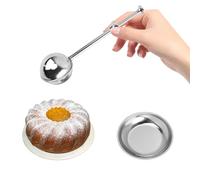 Koonafy Flour Sifter, Flour Duster for Baking, 304 Stainless Steel One-Handed Operation Baking Sifter Flour Dispenser Shaker Dusting Wand for Sugar Flour, Spices, Tea Strainers (A)