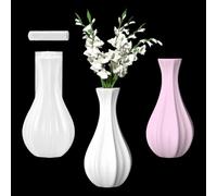 Koonafy Flower Vase Silicone Mold, Tall Thin Vases Resin Mold for Epoxy, Display Ornament Molds for Resin Cement Plaster, DIY Flower Container, Home Decor Living Room Table Centerpieces (Narrow Vase)