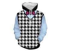 Koongso Boys Girls 3D Print Fear Hoodie Sweatshirt, Kids Long Sleeve Hooded Top Fear Pullover Hoodie with Pocket