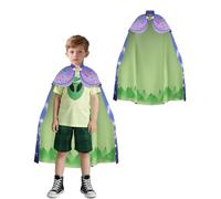 Koongso Elio Costume for Kids, Cartoon Movie Earth Commissioner Elio Cape Starry Cloak, Space Adventure Fancy Dress Up for Halloween Cosplay Party Stage