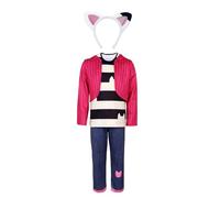 Koongso Gabby Costume for Girls - Anime Gabby Dress Up - T-Shirt, Coat, Pants & Cat Ear Headband | Toddler Kids Birthday Halloween Party Cosplay Outfit
