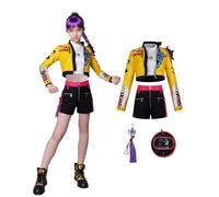 Koongso Girls K-Pop Captain Demon-Hunting Rumi Costume, Hunters Idol Rumi Pop Star Stage Outfits Kids Halloween Party Dress Up