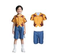 Koongso Kids Dr. Jumba Costume, Evil Genius Scientist Cosplay Outfits Alien Dog Movie Character Halloween Dress Up, Boys Hawaiian Shirt and Shorts