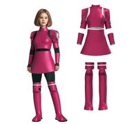 Koongso Kids Horror Movie Megan Costume, Girls Megan Doll Amelia Robot Cosplay Outfit Combat Uniform, Armor Robot Battle Suit for Halloween Stage Party School Dress Up