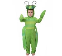 Koongso Kids Praying Mantis Halloween Costume, Green Mantis Grasshopper Cosplay Jumpsuit Insect Bug Fancy Dress for Boys Girls