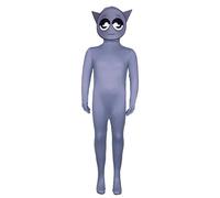 Koongso Kids Sprunki Costume, Boys Girls Music Adventure Sprunki Cosplay Jumpsuit Funny Sprunki Game Figures Gray Oren Raddy Costume Outfit for Fans
