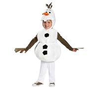 Koongso Olaf Costume for Unisex Kids Cartoon Snowman Role Play Jumpsuit with Headpiece Tunic Child Christmas Halloween Party Dressing Up School Performance Outfits
