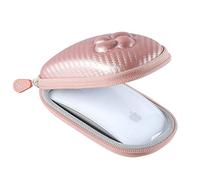 Koonice Eva-Tragetasche für Apple Magic Mouse (I II 2. Gen), inkl. Karabiner Gold Rose Gold Medium