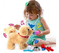 Interactive Walking Dog Toys for Kids, Electronic Pets Dog with Walking Talking Barking Singing Tail Wagging,Plush Realistic Robot Puppy Dog Toy Present Gifts for 2 3 4 5 Years Old Girls Boys Kids