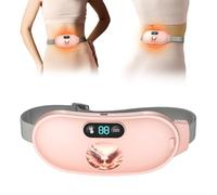 Koonie Heating Pad for Period Cramps, Fast Heating with 6 Heat Levels and 6 Massage Modes, Portable Menstrual Heating Pad, Belly Period Massager for Women and Girls