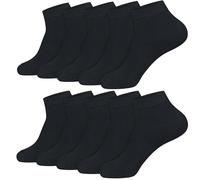 KOOOGEAR 5 Pairs Mens White Black Bamboo Trainer Sports Ankle Socks Breathable Low Cut Running Walking Athletic Socks for Men Size 9-12 UK