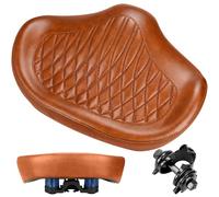 KOOOGEAR Comfortable Oversized Bike Seat,Memory Foam Padded, Extra Wide Bicycle Saddle, Ergonomic Replacement Cushion for Men Women Fits for Peloton,Cruiser,Mountain,Road,Exercise Bikes (Bronw)