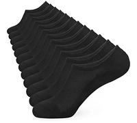 KOOOGEAR No Show Socks Womens Ladies - 6 Pairs Cotton Low Cut Invisible Socks with Anti-Slip Silicone and Breathable Liner