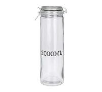 Koop Clip Top Glass Storage Jars Pasta Jars With Seal Size Printed on each jar (2000ml)