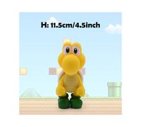 (Koopa Troopa, No Box) Super Mario Action Figure Bowser Princess Peach Anime Game All Star Collection Model Toy for Children