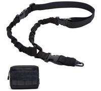 KOOPEEN MOLLE Pouches - Tactical EDC Compact Multi-purpose Water-resistant Utility Gadget Gear Hanging Waist Bags (L 7.8" X H 5.5"- 1 Pack Black)