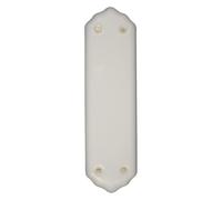 Koople Hardware Plain 275x76mm Finger Plate Classic White Porcelain Door Finger Push Plate for Interior & Exterior Doors - Elegant and Durable Protection