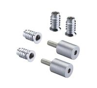 Kooples Hardware 19mm Sash Stop - Bulk Pack Window Restrictors for Timber Sash Windows - Removable Safety Locks (Satin Chrome)