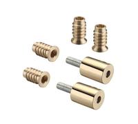 Kooples Hardware 19mm Sash Stop - Bulk Pack Window Restrictors for Timber Sash Windows - Removable Safety Locks (Polished Brass)