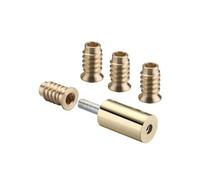 Kooples Hardware 29mm Sash Stop - Window Restrictor for Timber Sash Windows - Removable Security Lock - Traditional Style (Polished Brass)