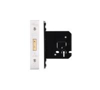 Kooples Hardware 3 Lever Dead Lock Keyed Alike Satin Stainless Steel Forend and Strike Mortice Lock for Internal Wooden Doors Reversible Deadbolt