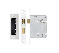 Kooples Hardware 3 Lever Mortice Sashlock Keyed Alike - Satin Stainless Steel Case Centres Square Forend