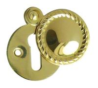 Kooples Hardware 32mm Georgian Round Covered Escutcheon Keyhole Cover for Mortice Lock Doors