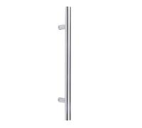 KOOPLES HARDWARE 32mm Guardsman Pull Handles Grade 304 Stainless Steel - Satin Finish - Bolt Through Fixing for Commercial Doors (800x32x600mm)