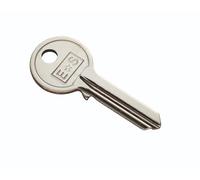 Kooples Hardware 5 Pin Cylinder Keyblank Compatible with CYC Contract Cylinders Uncut Brass Blank for Locksmith Duplication - Euro or Rim Lock Fit - Single Spare Key