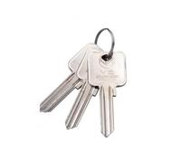Kooples Hardware 5-Pin Square Key Blanks - Uncut Standard Profile Brass Key Blanks for Cylinder Locks - Compatible with Most 5-Pin Euro Cylinders