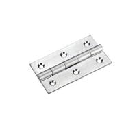 Kooples Hardware 64mm Solid Drawn Brass Butt Hinges 64 x 35 x 2mm Polished Interior Door Hinges for Timber Applications, Pair (Satin Chrome)
