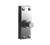 Kooples Hardware 80x30mm Jedo & Antique Bell Pushes - Traditional Brass Doorbell Button for Period Homes - Classic Surface Mount Design with Vintage Style Finish (Satin Chrome)