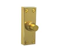 Kooples Hardware 80x30mm Jedo & Antique Bell Pushes - Traditional Brass Doorbell Button for Period Homes - Classic Surface Mount Design with Vintage Style Finish (Polished Brass)